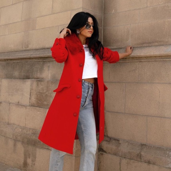 kate spade Jackets & Blazers - Kate spade red coat
